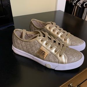 G by GUESS Gold Bling Shoes, size 6.5